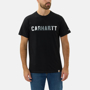 Εικόνα της CARHARTT Force Relaxed Fit Midweight SS Block Logo T-Shirt 105203 Ανδρικό Κοντομάνικο N04 - Black