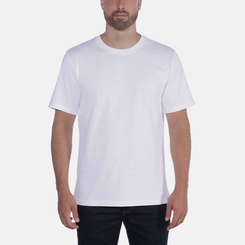 Picture of CARHARTT Relaxed Fit Heavyweight SS T-Shirt 104264 Ανδρικό Κοντομάνικο WHT - White