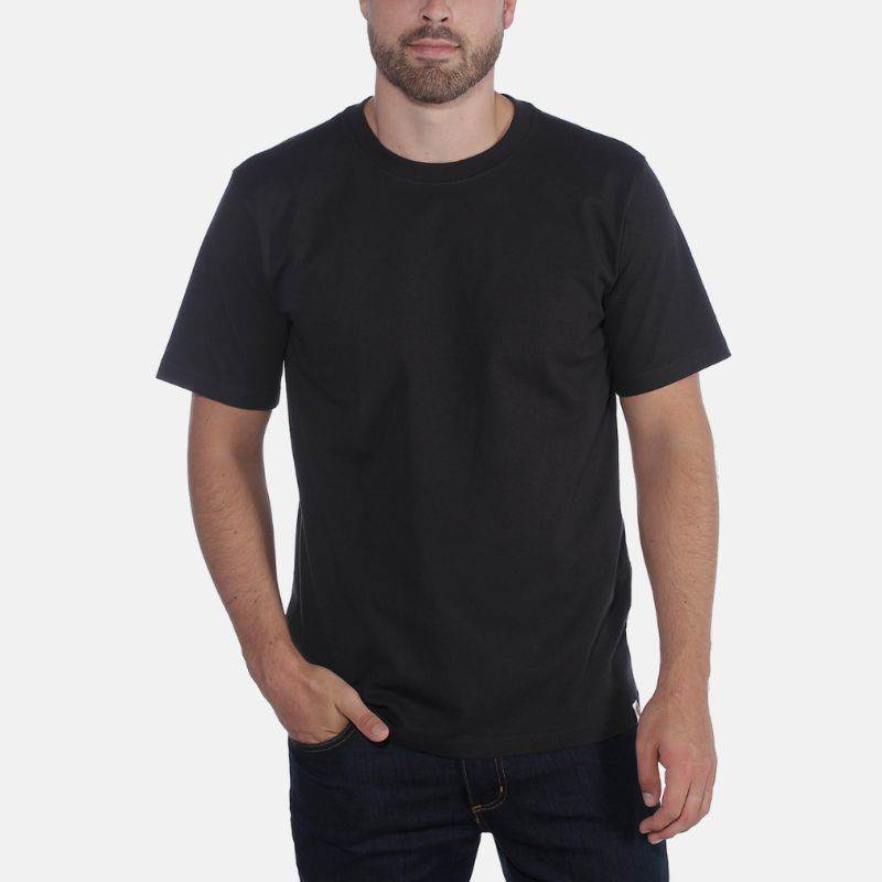 Picture of CARHARTT Relaxed Fit Heavyweight SS T-Shirt 104264 Ανδρικό Κοντομάνικο N04 - Black