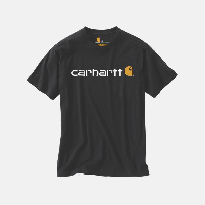 Picture of CARHARTT Relaxed Fit Heavyweight SS Logo Graphic T-Shirt 103361 Ανδρικό Κοντομάνικο 001 - Black