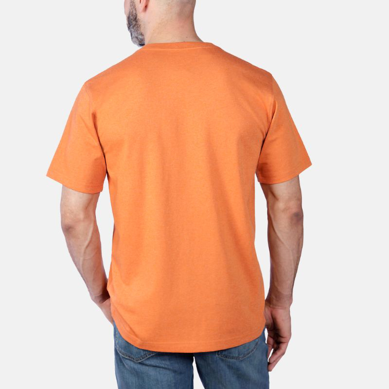 Picture of CARHARTT Relaxed Fit Heavyweight SS Logo Graphic T-Shirt 103361 Ανδρικό Κοντομάνικο Q66 - Marmalade Heather