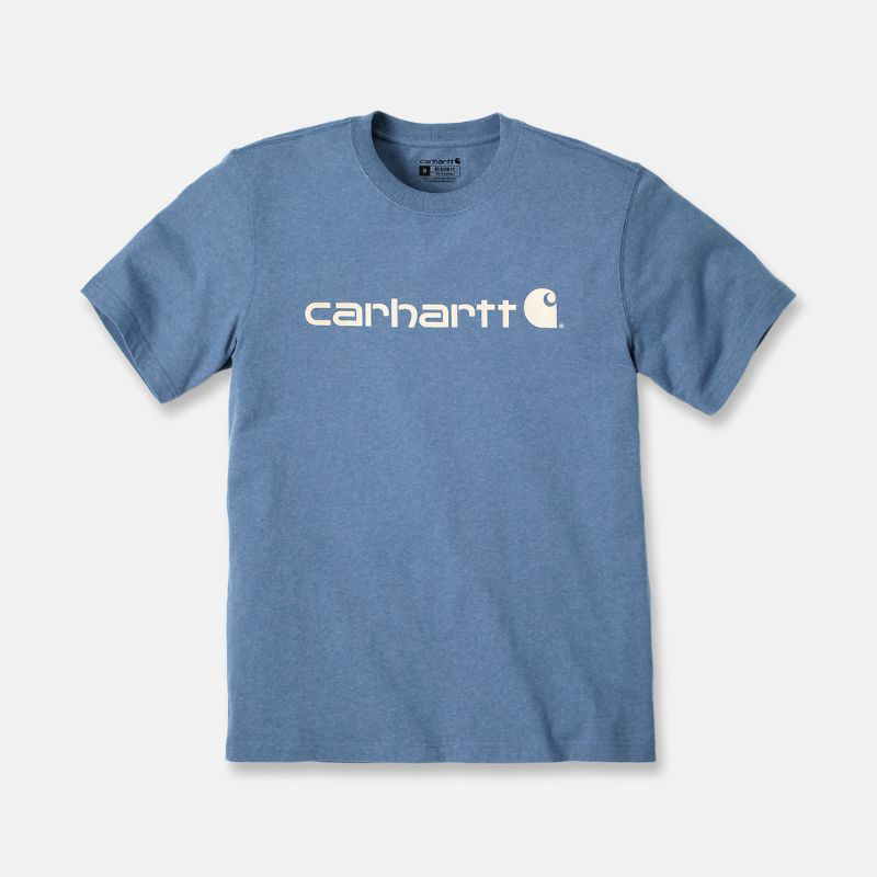 Picture of CARHARTT Relaxed Fit Heavyweight SS Logo Graphic T-Shirt 103361 Ανδρικό Κοντομάνικο HH5 - Thundercloud Heather