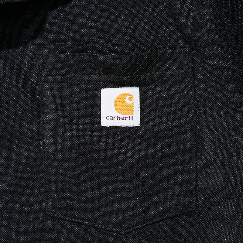 Picture of CARHARTT Loose Fit Midweight SS Pocket Polo K570 Ανδρικό Κοντομάνικο BLK - Black