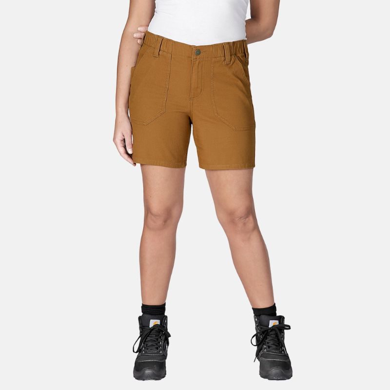 Picture of CARHARTT Rugged Flex Relaxed Fit Canvas Work Short 105730 Γυναικεία Βερμούδα BRN - Carhartt Brown