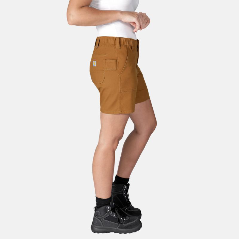 Picture of CARHARTT Rugged Flex Relaxed Fit Canvas Work Short 105730 Γυναικεία Βερμούδα BRN - Carhartt Brown