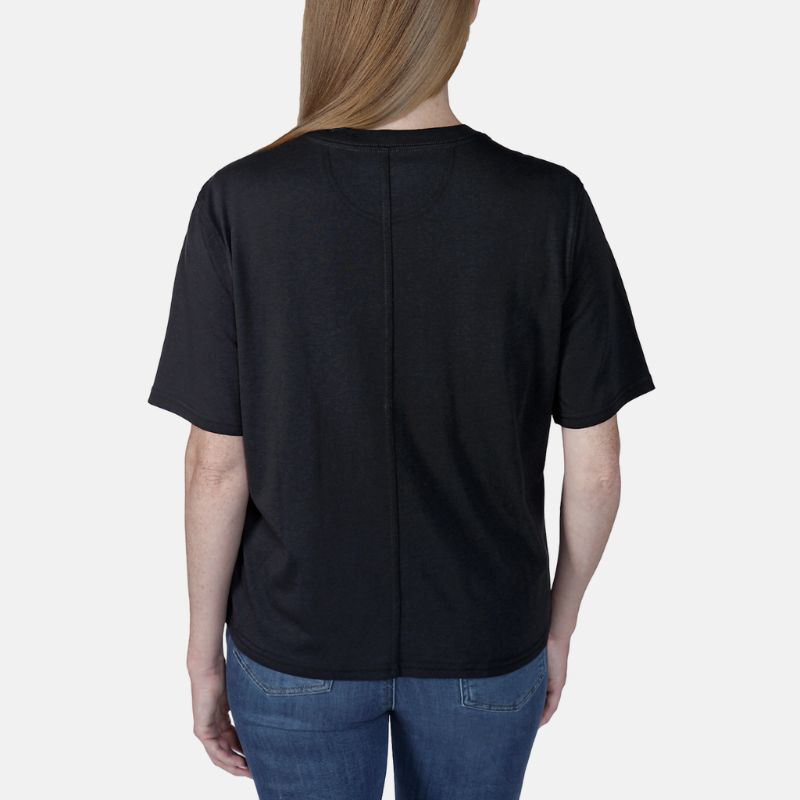 Picture of CARHARTT Loose Fit Lightweight SS Graphic T-Shirt 106186 Γυναικείο Κοντομάνικο N04 - Black