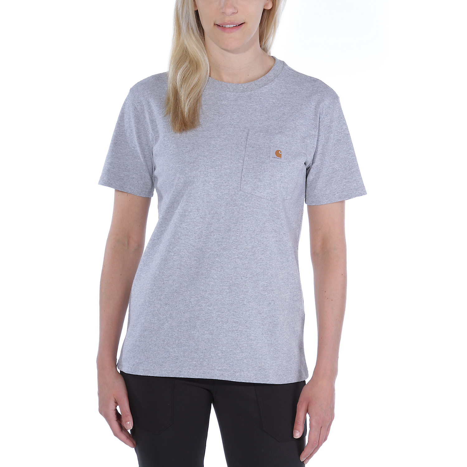 Picture of CARHARTT Loose Fit K87 Pocket T-Shirt 103067 Γυναικείο Κοντομάνικο 034 - Heather Grey