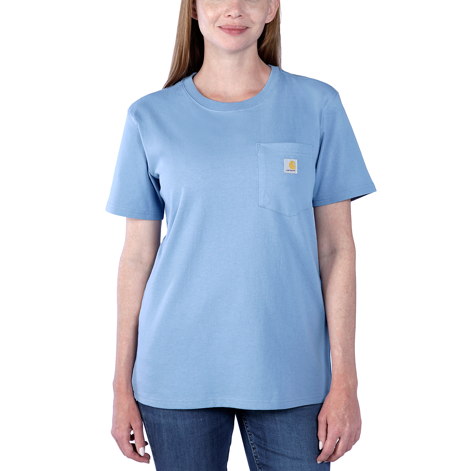 Picture of CARHARTT Loose Fit K87 Pocket T-Shirt 103067 Γυναικείο Κοντομάνικο HD0 - Skystone