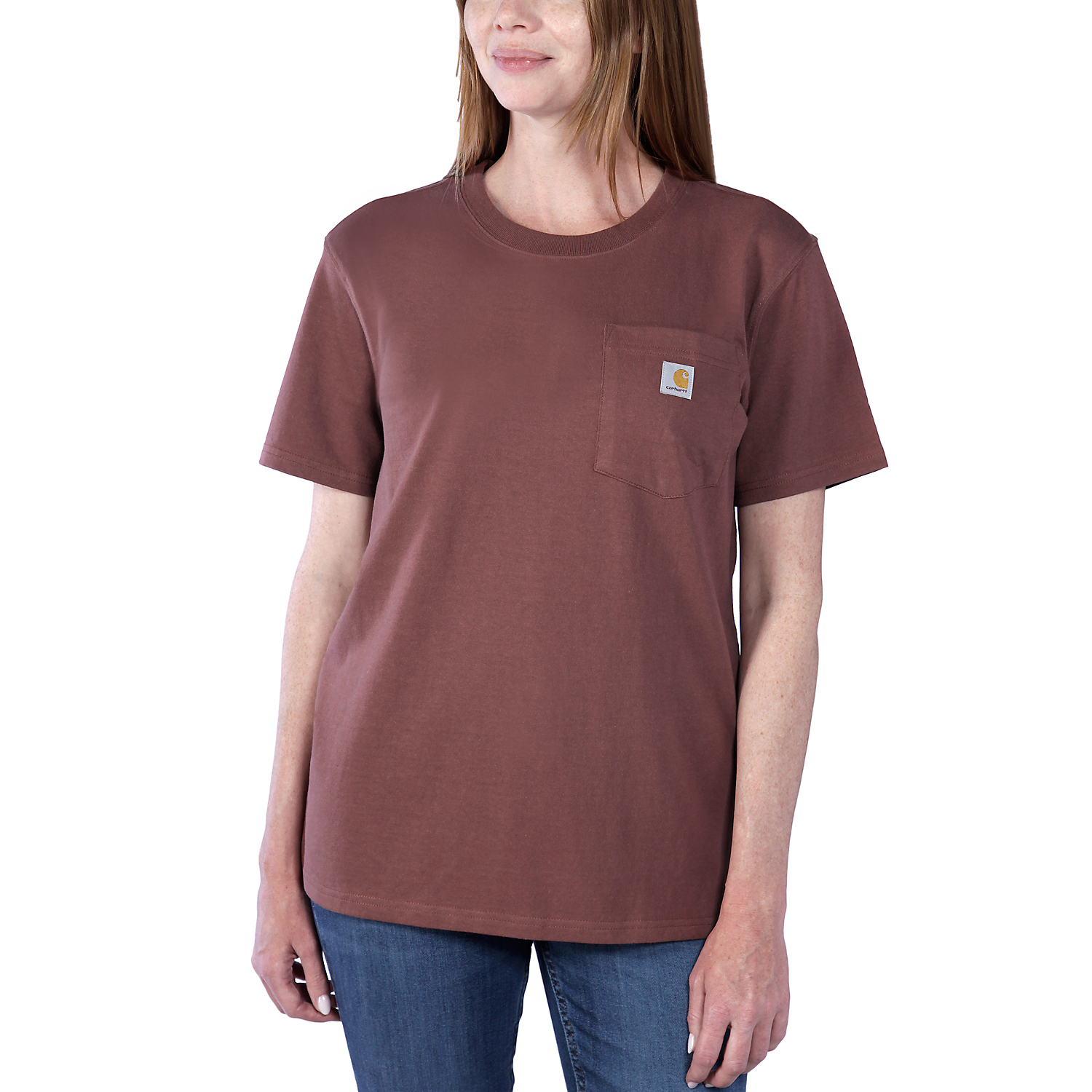 Picture of CARHARTT Loose Fit K87 Pocket T-Shirt 103067 Γυναικείο Κοντομάνικο B53 - Sable