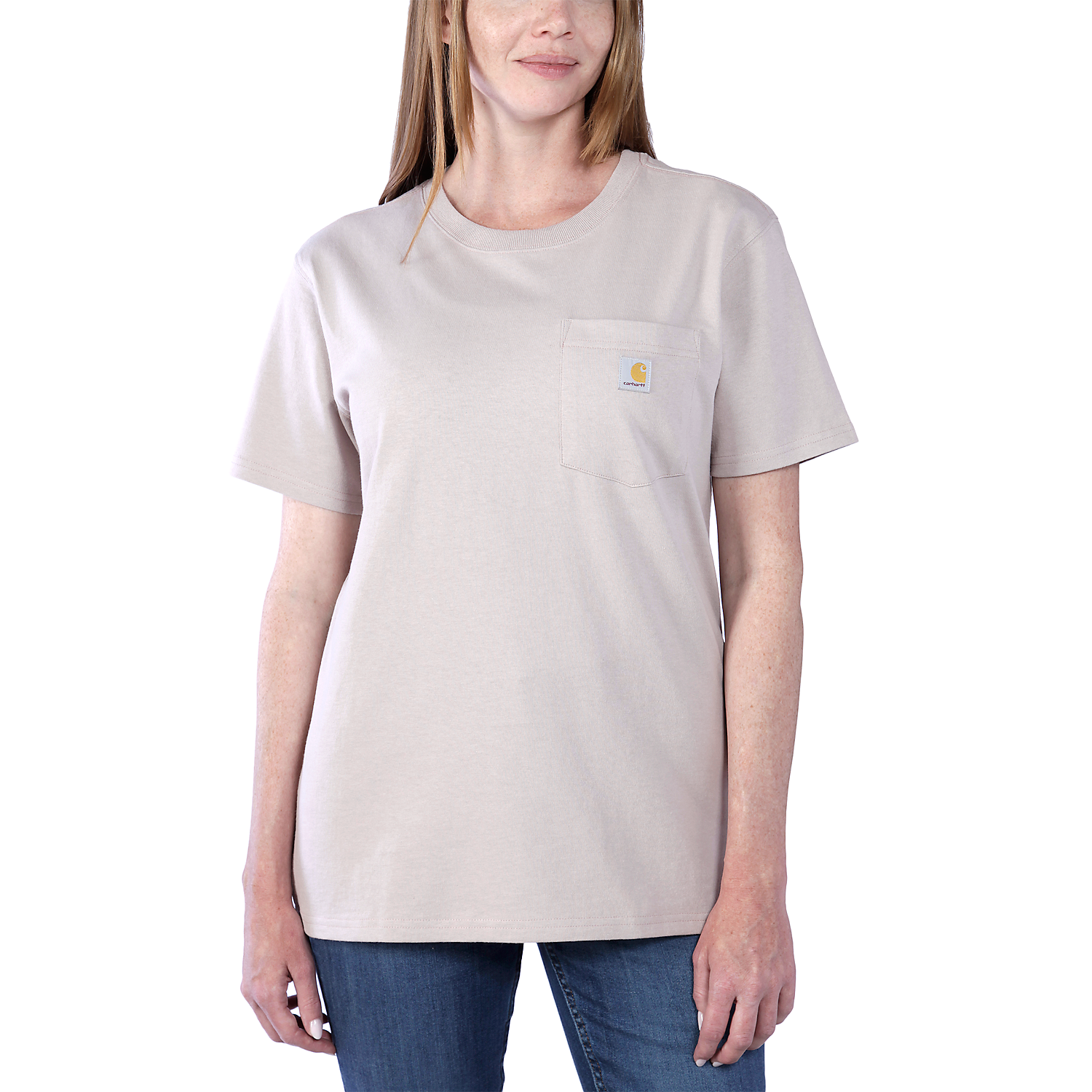 Picture of CARHARTT Loose Fit K87 Pocket T-Shirt 103067 Γυναικείο Κοντομάνικο V61 - Mink