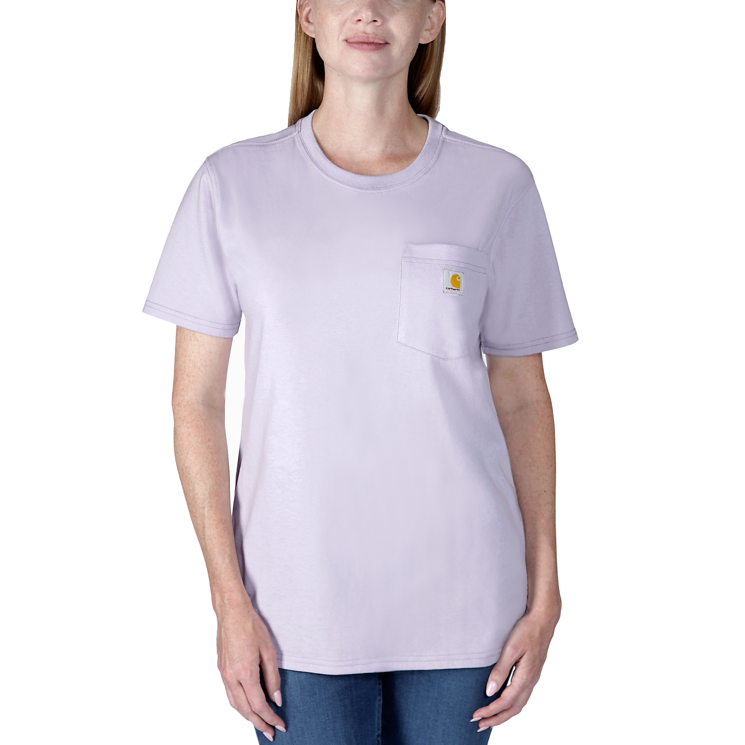 Picture of CARHARTT Loose Fit K87 Pocket T-Shirt 103067 Γυναικείο Κοντομάνικο V62 - Lilac Haze