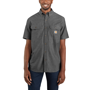 Εικόνα της CARHARTT Loose Fit Midweight Chambray SS Shirt 104369 Ανδρικό Πουκάμισο BKC - Black Chambray