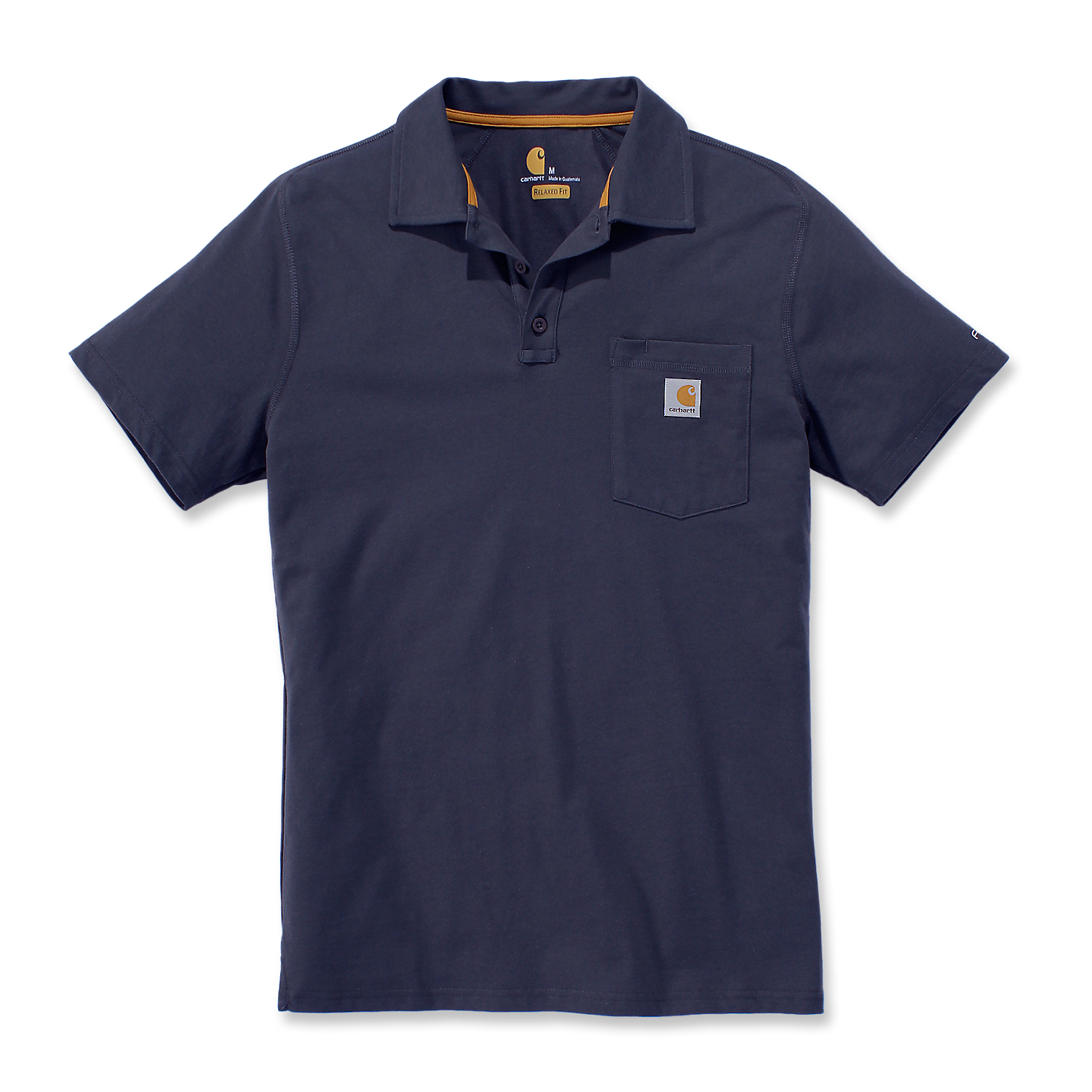 Picture of CARHARTT Force Relaxed Fit Midweight SS Pocket Polo 103569 Ανδρικό Κοντομάνικο 412 - Navy