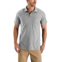 Εικόνα της CARHARTT Force Relaxed Fit Midweight SS Pocket Polo 103569 Ανδρικό Κοντομάνικο 034 - Heather Grey