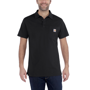 Εικόνα της CARHARTT Force Relaxed Fit Midweight SS Pocket Polo 103569 Ανδρικό Κοντομάνικο 001 - Black