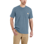 Εικόνα της CARHARTT Relaxed Fit K87 Pocket T-Shirt 103296 Ανδρικό Κοντομάνικο HH5 - Thundercloud Heather