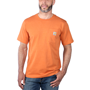 Εικόνα της CARHARTT Relaxed Fit K87 Pocket T-Shirt 103296 Ανδρικό Κοντομάνικο Q66 - Marmalade Heather