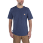 Εικόνα της CARHARTT Relaxed Fit K87 Pocket T-Shirt 103296 Ανδρικό Κοντομάνικο 413 - Deep Blue Indigo