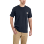 Εικόνα της CARHARTT Relaxed Fit K87 Pocket T-Shirt 103296 Ανδρικό Κοντομάνικο 412 - Navy