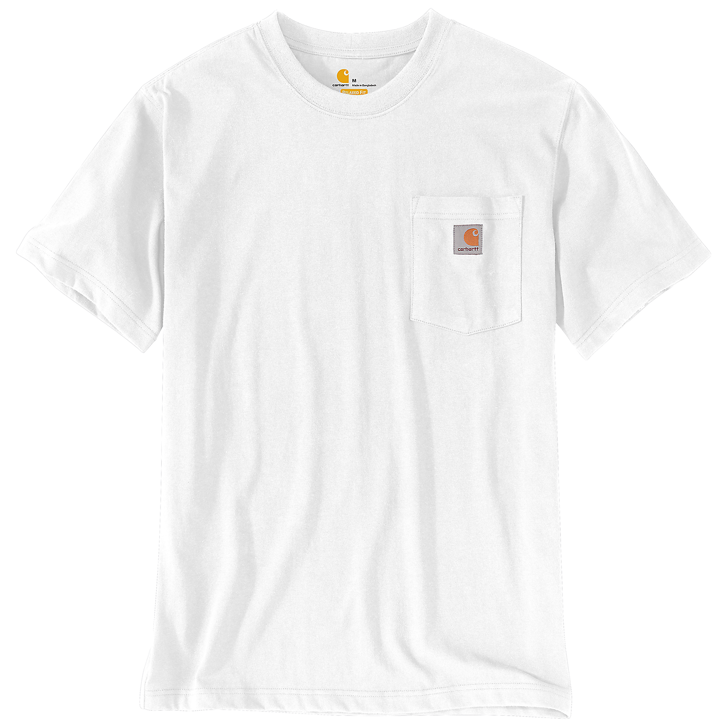 Picture of CARHARTT Relaxed Fit K87 Pocket T-Shirt 103296 Ανδρικό Κοντομάνικο 100 - White