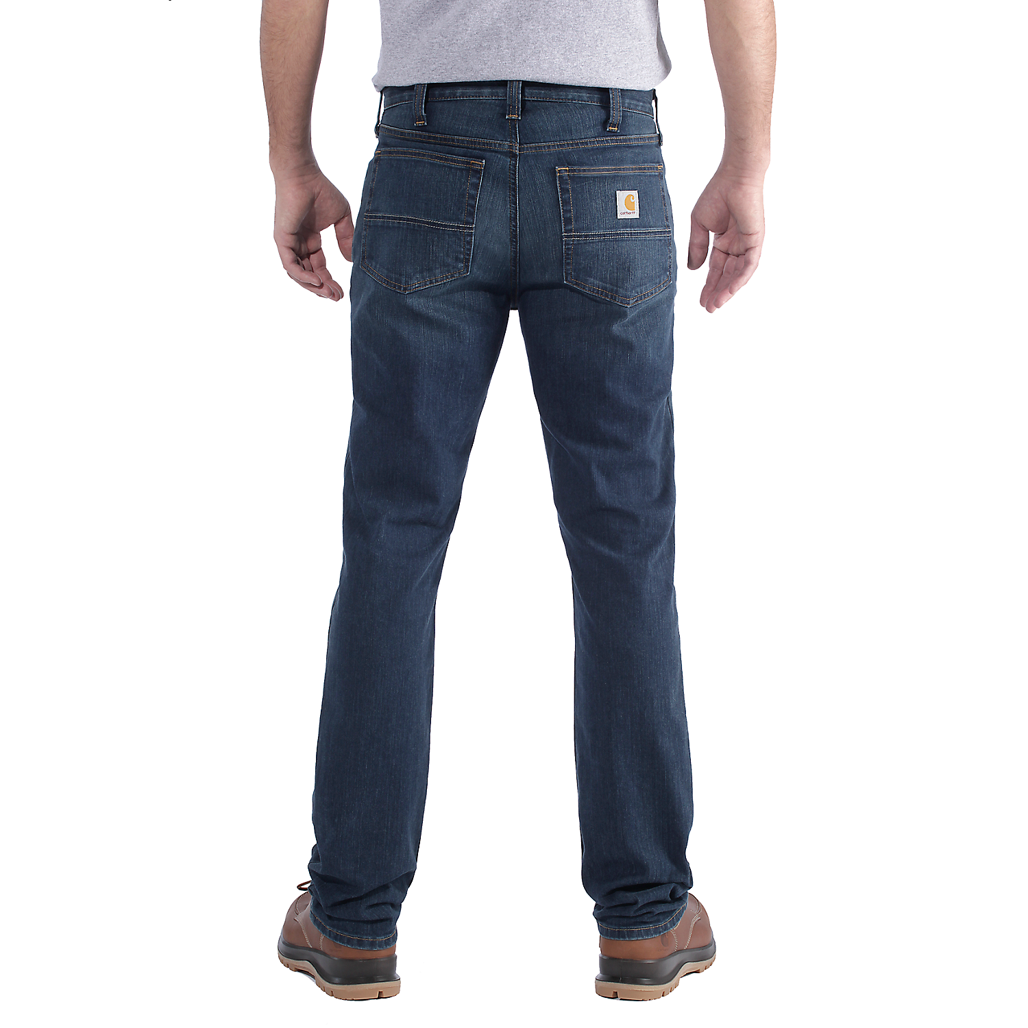 Picture of CARHARTT Rugged Flex Slim Fit 5 Pocket Tapered Jean 102807 Ανδρικό Παντελόνι Tζιν 498 - Blue Chambray