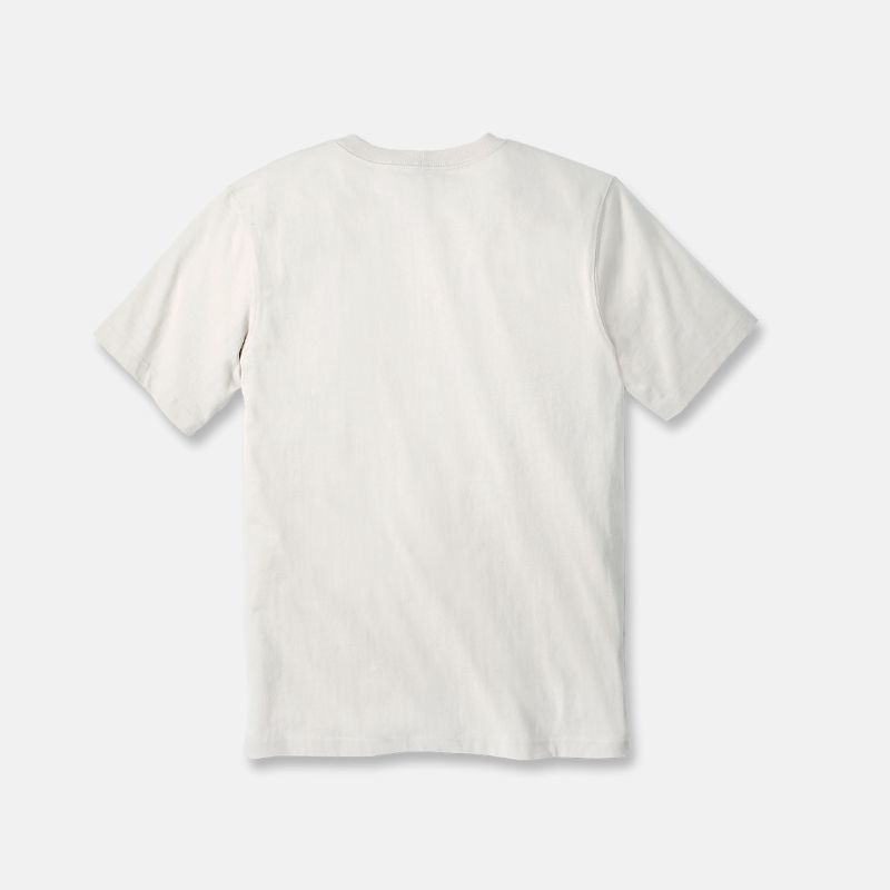 Picture of CARHARTT Relaxed Fit Lightweight SS Script Graphic T-Shirt 106531 Ανδρικό Κοντομάνικο A16 - Oat Milk