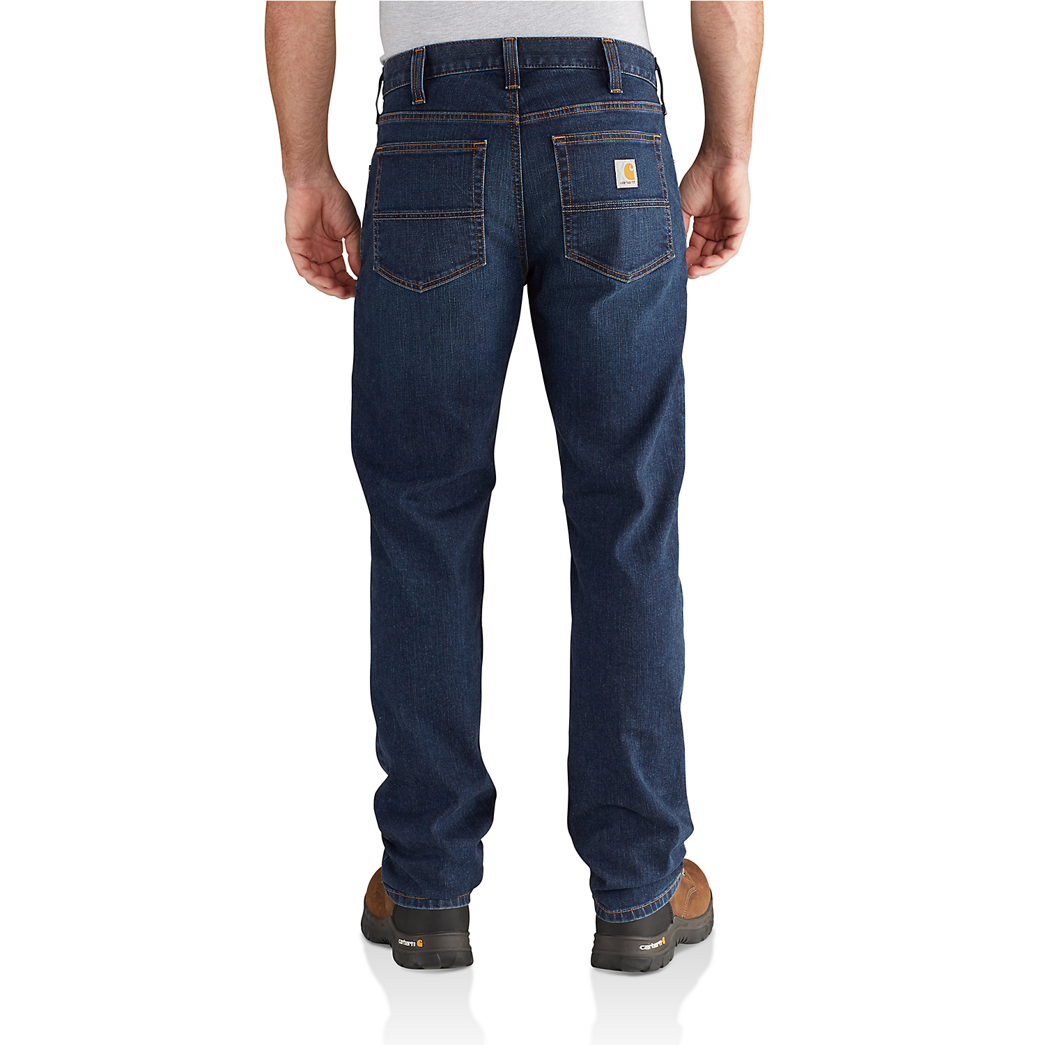 Picture of CARHARTT Rugged Flex Relaxed Fit Straight Jean 102804 Ανδρικό Παντελόνι Tζιν 498 - Blue Chambray