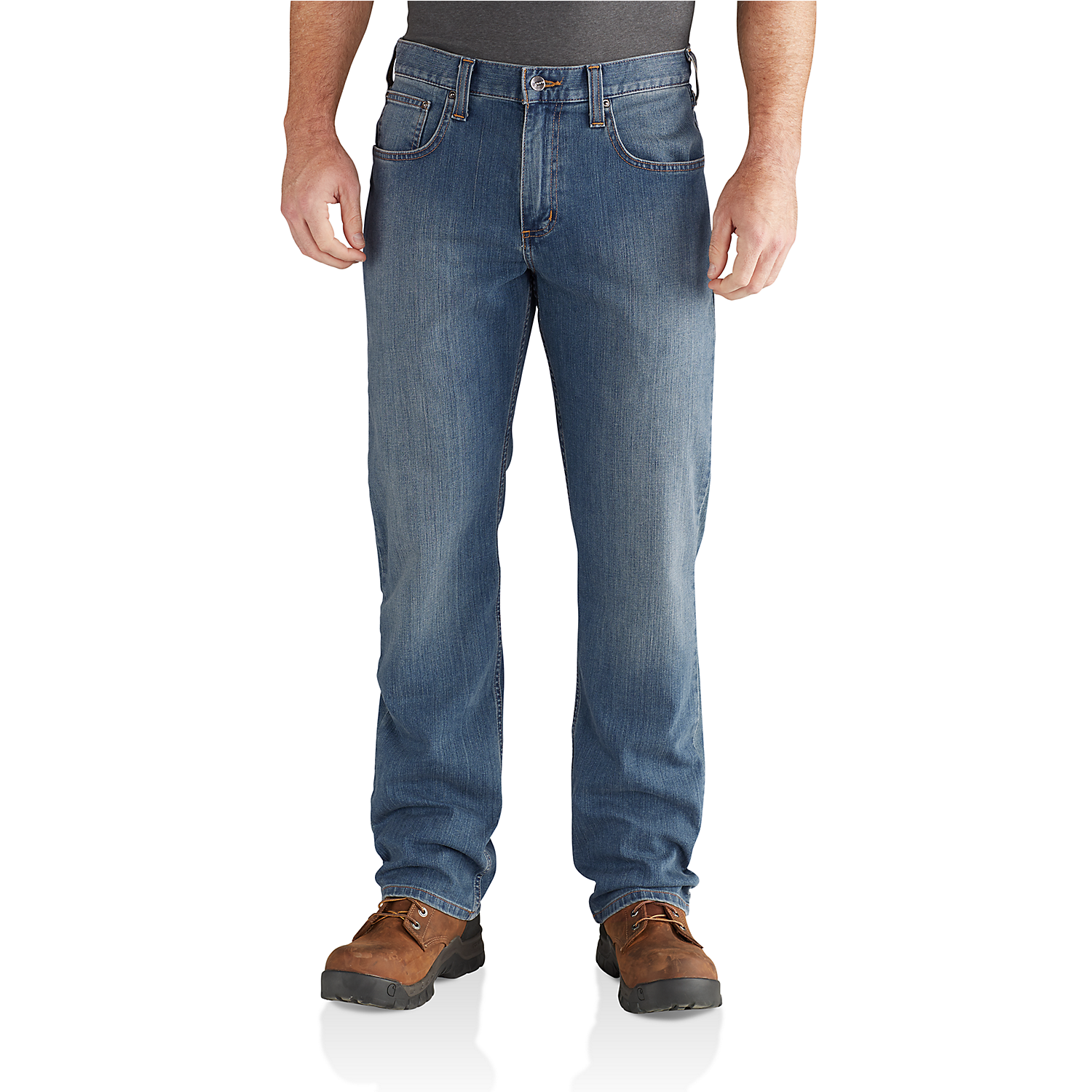 Picture of CARHARTT Rugged Flex Relaxed Fit Straight Jean 102804 Ανδρικό Παντελόνι Tζιν 964 - Coldwater