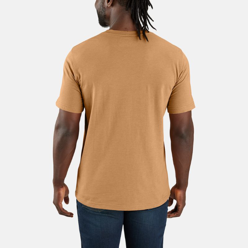 Picture of CARHARTT Relaxed Fit Lightweight SS Carpenter Graphic T-Shirt 106534 Ανδρικό Κοντομάνικο B87 - Hickory Nut Heather