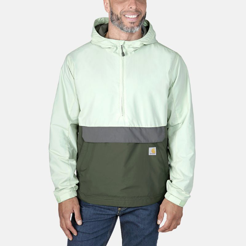 Picture of CARHARTT Rain Defender™ Loose Fit Lightweight Packable Anorak 105749 Ανδρικό Αδιάβροχο GG0 - Tender Green/Dusty Olive