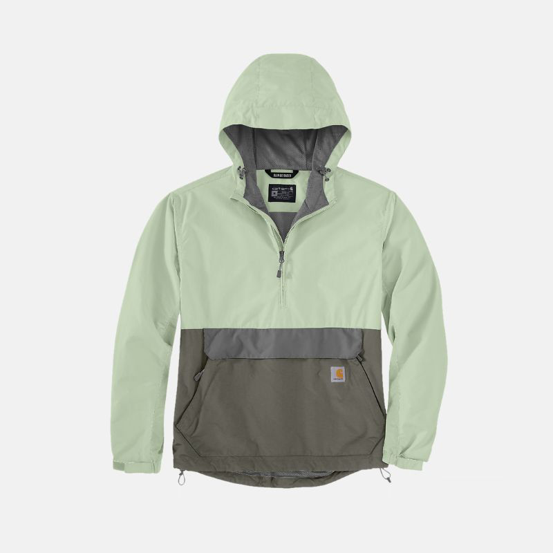 Picture of CARHARTT Rain Defender™ Loose Fit Lightweight Packable Anorak 105749 Ανδρικό Αδιάβροχο GG0 - Tender Green/Dusty Olive