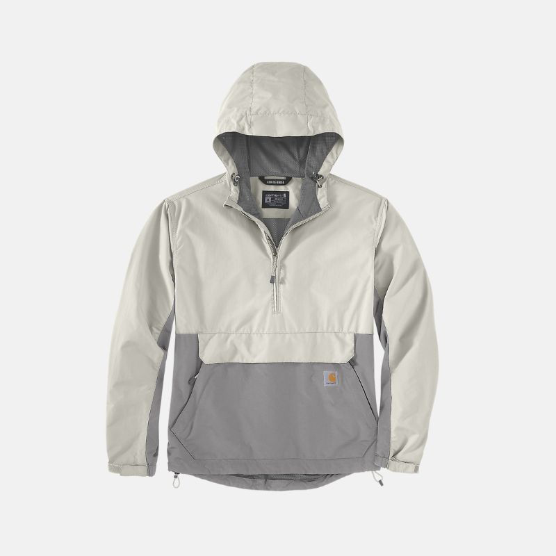 Picture of CARHARTT Rain Defender™ Loose Fit Lightweight Packable Anorak 105749 Ανδρικό Αδιάβροχο W18 - Malt Asphalt