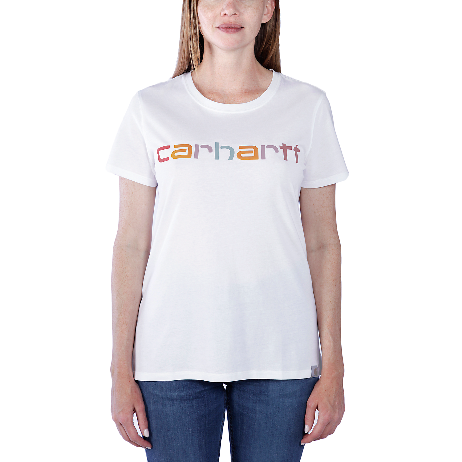 Picture of CARHARTT Relaxed Fit Lightweight SS Multi Color Graphic T-Shirt 105764 Γυναικείο Κοντομάνικο WHT - White