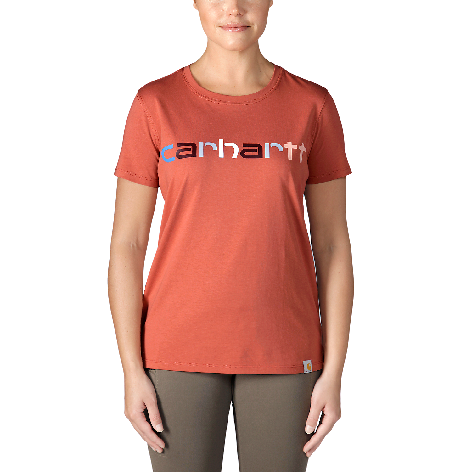 Picture of CARHARTT Relaxed Fit Lightweight SS Multi Color Graphic T-Shirt 105764 Γυναικείο Κοντομάνικο Q53 - Terracota