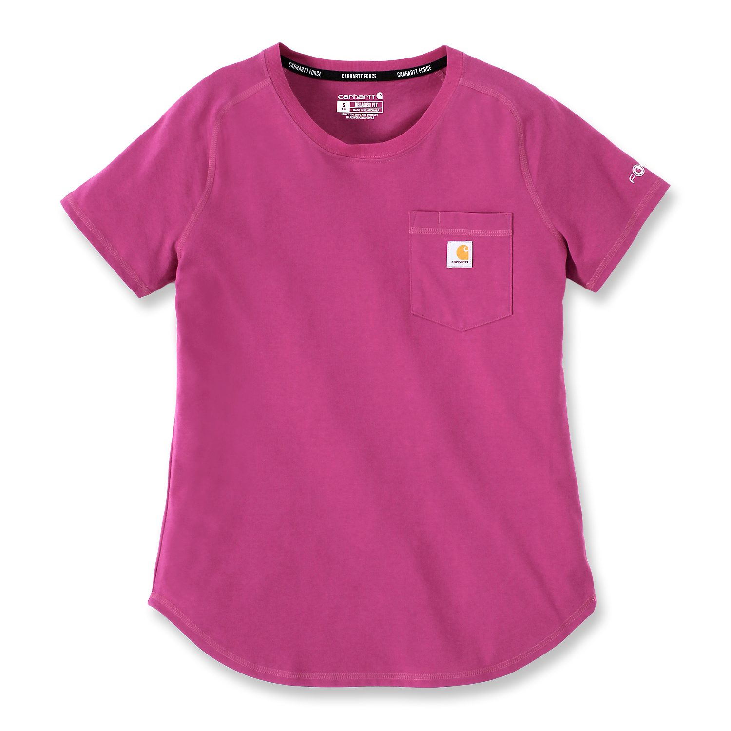 Picture of CARHARTT FORCE™ Relaxed Fit Midweight SS Pocket T-Shirt 105415 Γυναικείο Κοντομάνικο P37 - Magenta Agate