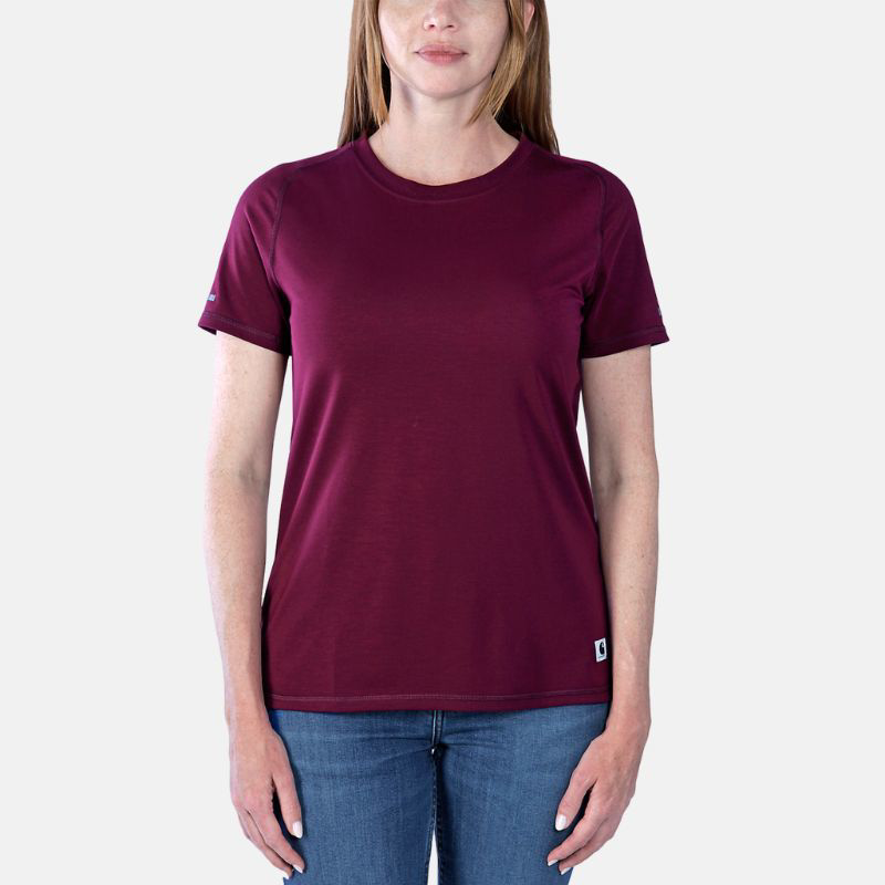 Picture of CARHARTT LWD Relaxed Fit SS T-Shirt 105849 Γυναικείο Κοντομάνικο R73 - Bordeaux