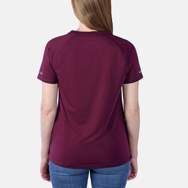 Picture of CARHARTT LWD Relaxed Fit SS T-Shirt 105849 Γυναικείο Κοντομάνικο R73 - Bordeaux