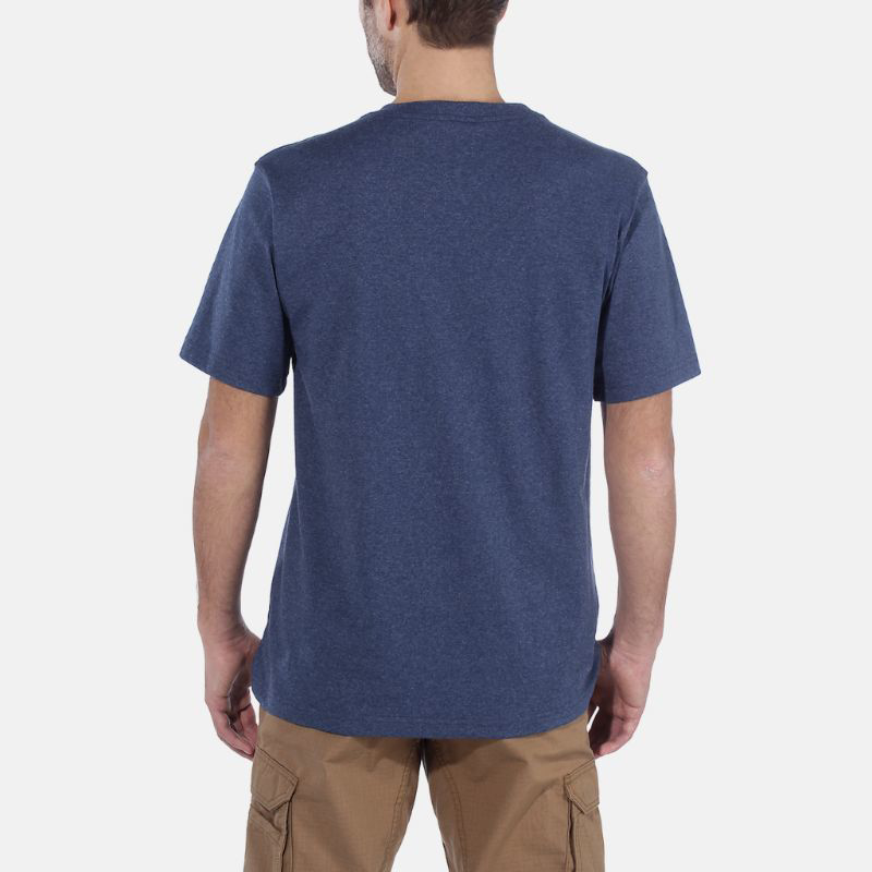 Picture of CARHARTT Relaxed Fit Heavyweight SS Logo Graphic T-Shirt 103361 Ανδρικό Κοντομάνικο 413 - Deep Blue Indigo