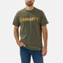 Εικόνα της CARHARTT Force Relaxed Fit Midweight SS Block Logo T-Shirt 105203 Ανδρικό Κοντομάνικο G73 - Basil