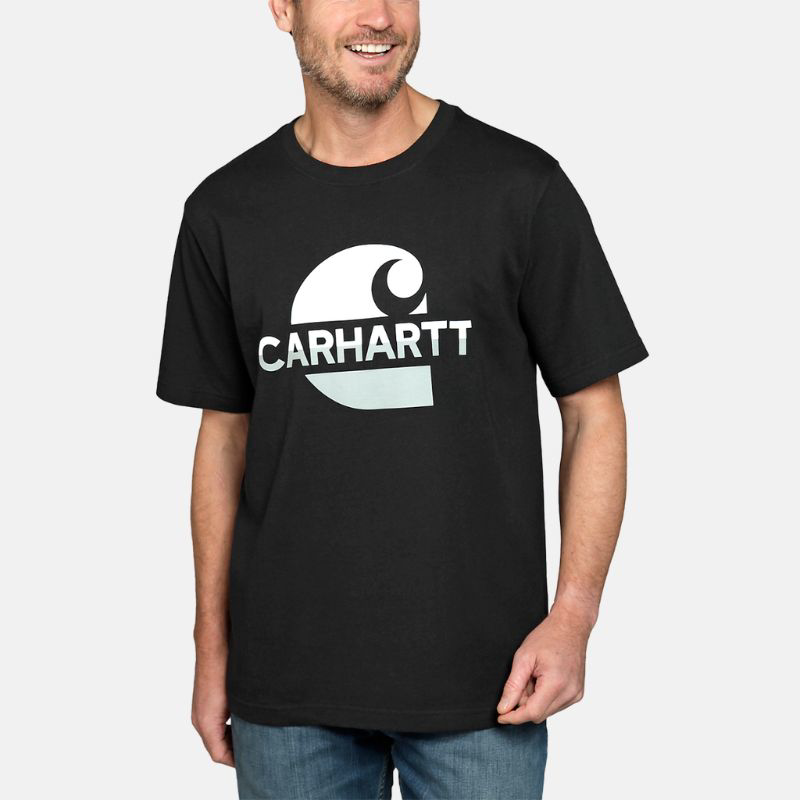 Picture of CARHARTT Heavyweight C Graphic T-Shirt 105908 Ανδρικό Κοντομάνικο BLK - Black