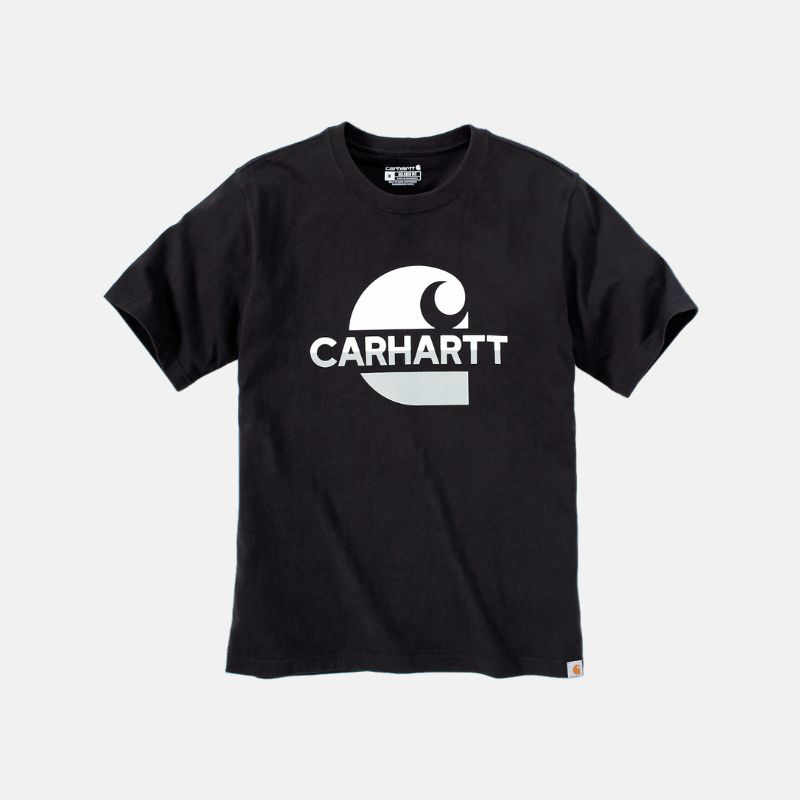 Picture of CARHARTT Heavyweight C Graphic T-Shirt 105908 Ανδρικό Κοντομάνικο BLK - Black