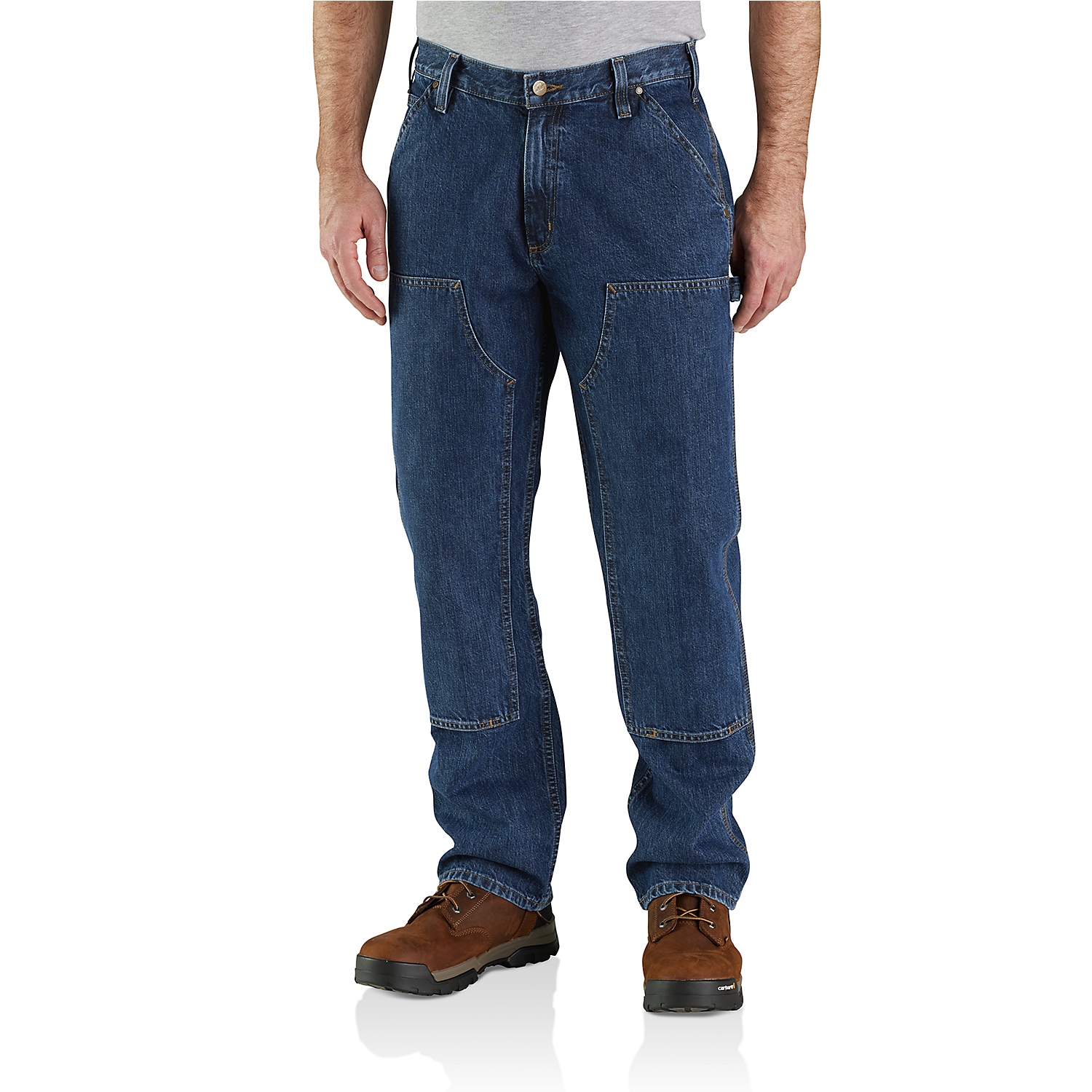 Picture of CARHARTT Double Front Logger Jean 104944 Ανδρικό Τζιν Παντελόνι H45 - Canal