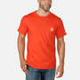 Εικόνα της CARHARTT Force Relaxed Fit Midweight SS Pocket T-Shirt 104616 Ανδρικό Κοντομάνικο R74 - Cherry Tomato