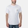 Εικόνα της CARHARTT Force Relaxed Fit Midweight SS Pocket T-Shirt 104616 Ανδρικό Κοντομάνικο WHT - White