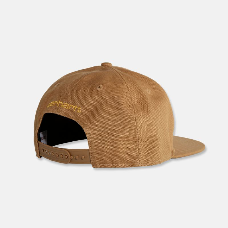 Picture of CARHARTT Firm Duck Flat Brim Ashland Cap 101604 Ανδρικό Καπέλο 211 - Carhartt Brown