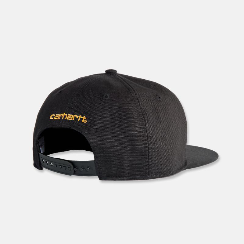 Picture of CARHARTT Firm Duck Flat Brim Ashland Cap 101604 Ανδρικό Καπέλο 001 - Black