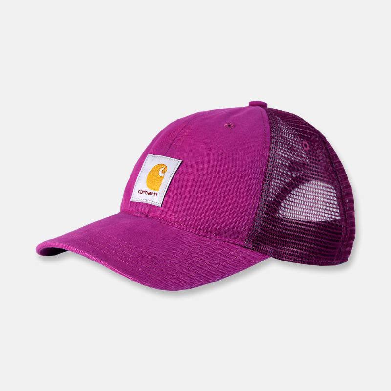 Picture of CARHARTT Canvas Mesh Cap 100286 Ανδρικό Καπέλο P37 - Magenta Agate