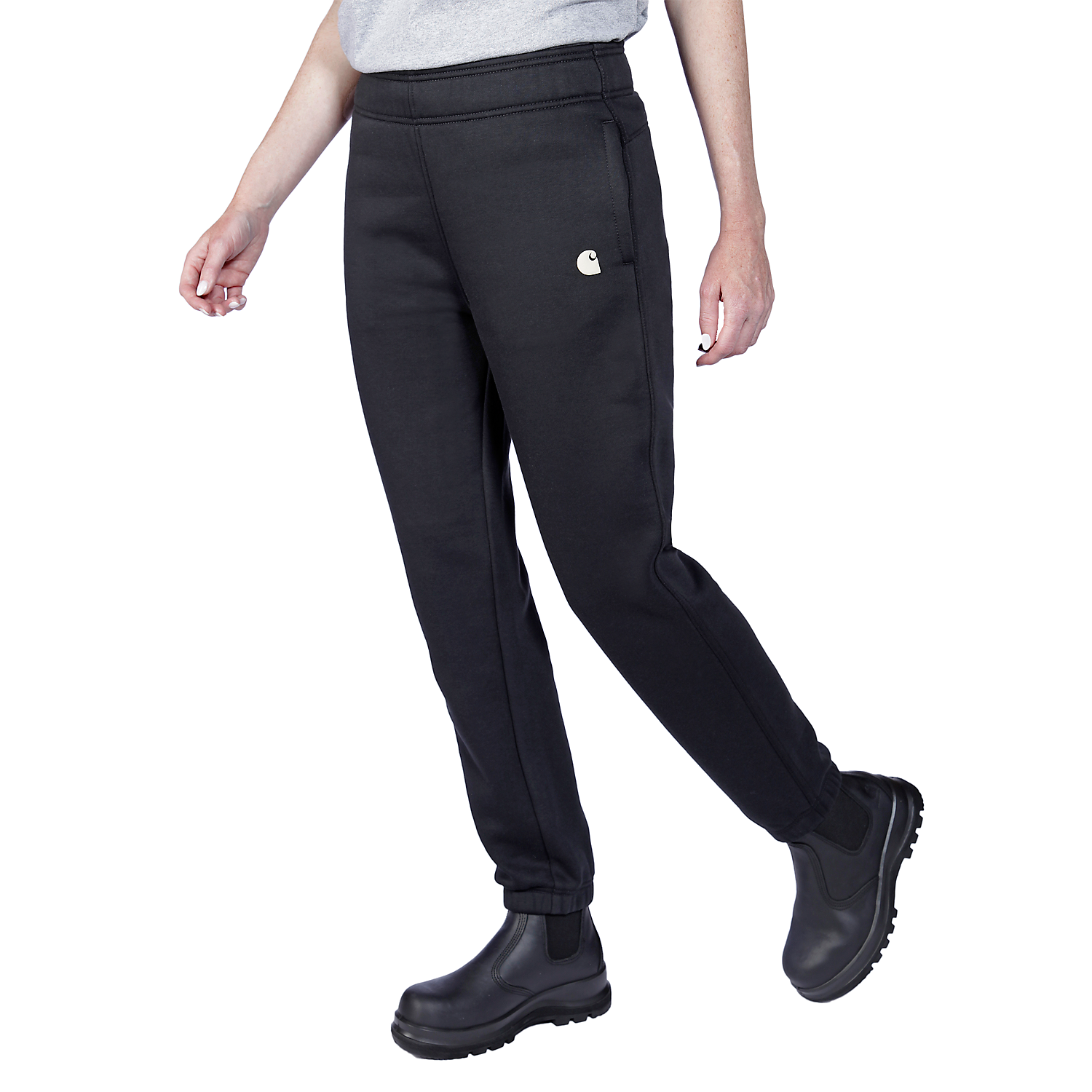 Picture of CARHARTT Relaxed Fit Fleece Jogger Pant Γυναικεία Φόρμα N04 - Black