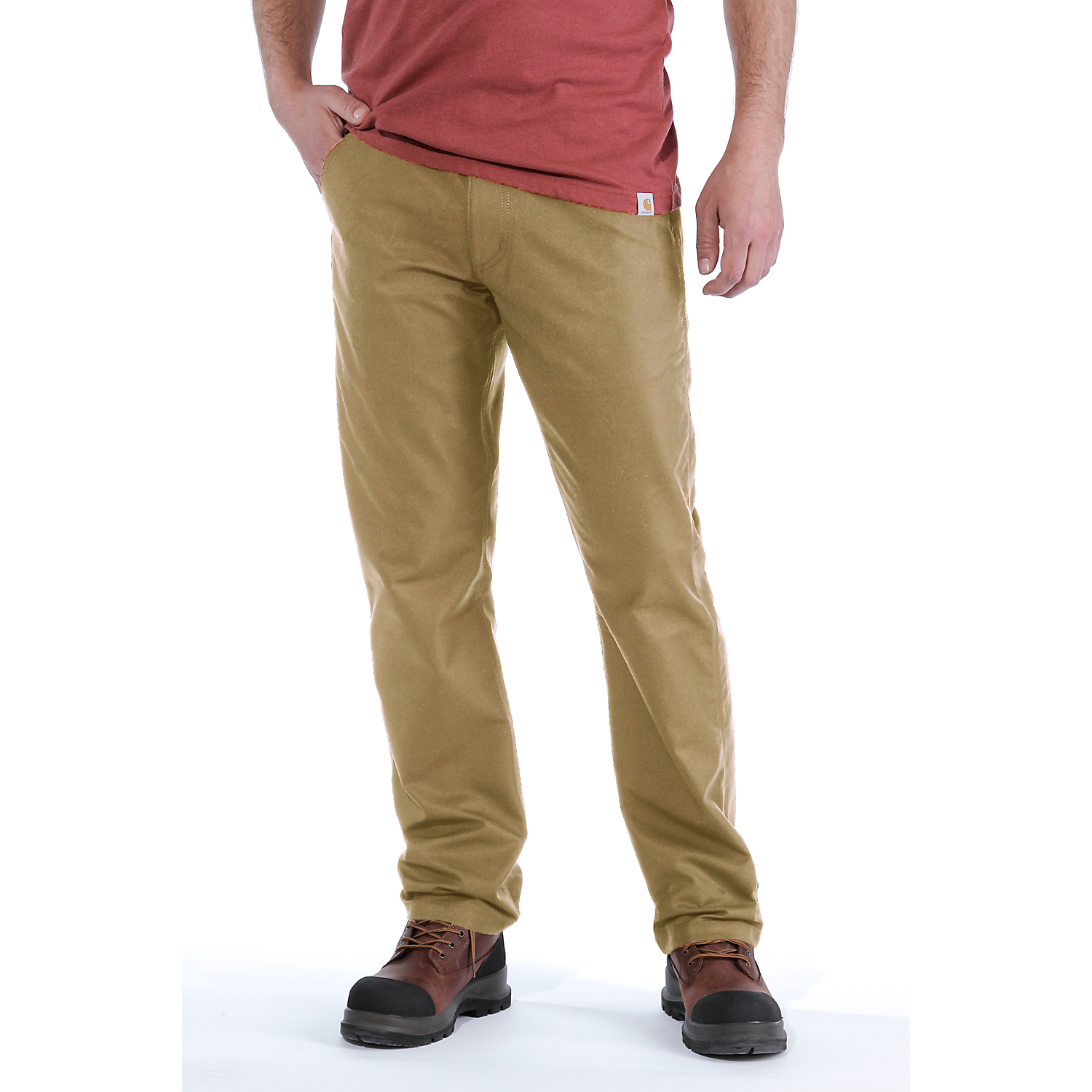 Picture of CARHARTT Rugged Flex Relaxed Fit Stretch Canvas Work Pant 103109 Ανδρικό Παντελόνι 253 - Dark Khaki