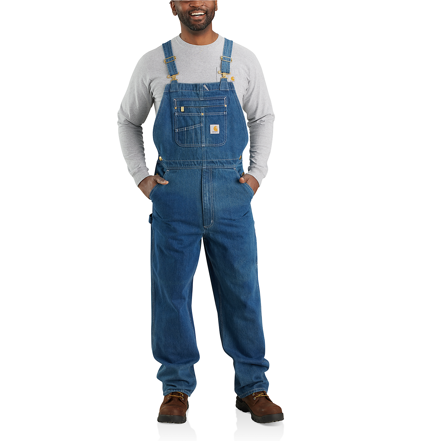 Picture of CARHARTT Loose Fit Denim Bib Overall 104672 Ανδρική Σαλοπέτα DST - Darkstone